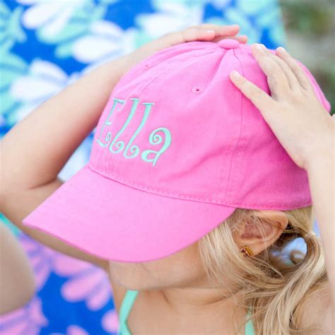 Personalized Baseball Hat For Kids Monogrammed Baseball Cap Tropical
