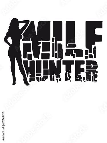 Sexy Milf Hunter Logo Stock Illustration Adobe Stock