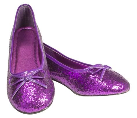 Purple Sparkle Shoes Purple Flats