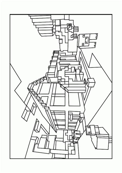 Coloring is a great activity for your little one. Minecraft Coloring Pages Free - Coloring Home