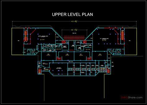 Airport Terminal Building Plan Autocad Drawing Dwg