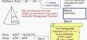 The radius of the cone is dependent on various things. How to Find the surface area of a cone without slant ...