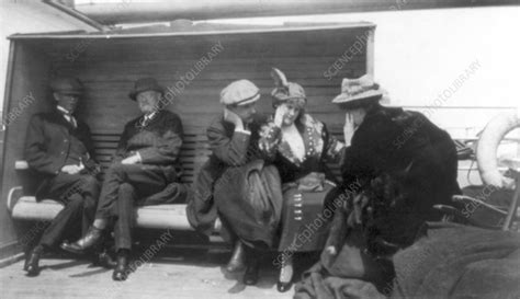 Titanic Survivors On The Carpathia Stock Image C Science Photo Library
