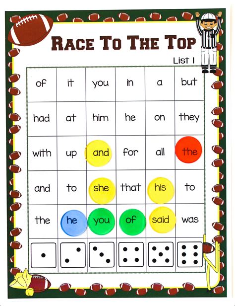 Football Themed Sight Word Activities Make Take And Teach