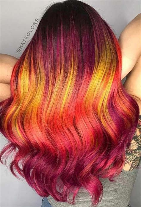 40 Fresh Trendy Ideas For Copper Hair Color Sunset Hair Sunset Hair