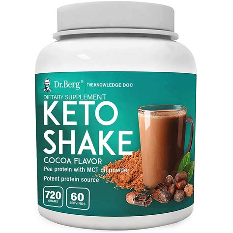 Buy Dr Bergs Keto Shake W Mct Oil Powder Vegan Protein Organic