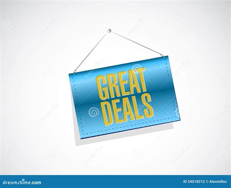 Great Deals Banner Sign Concept Stock Illustration Illustration Of