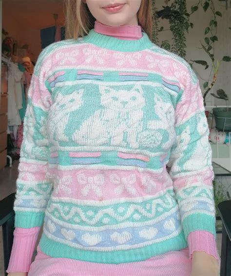 I Found The Fairykei Cat Sweater At A Vintage Kilosale For Only €8 🥰