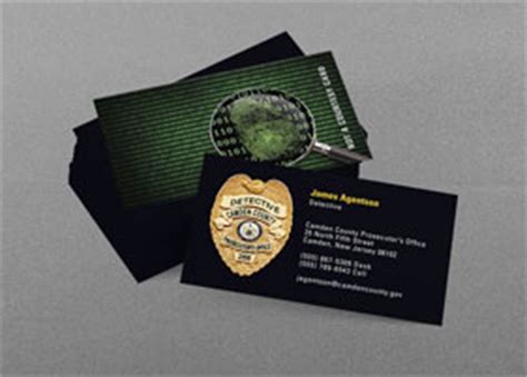 We offer secure and professional id badges for law enforcement and municipality employees. Law Enforcement Business Card | Kraken Design