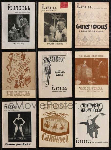 EMoviePoster Com M LOT OF BROADWAY PLAYBILLS S Images Information For A Variety Of