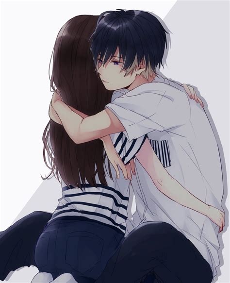 Pin By Asterion Queen On Anime Anime Couple Kiss Anime Hug Romantic Anime