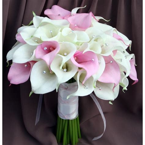 A Pink And White Weddings White Wedding Bouquets Pink Wedding Flowers