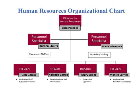 Hr Organizational Chart Human Resources Mission Consolidated