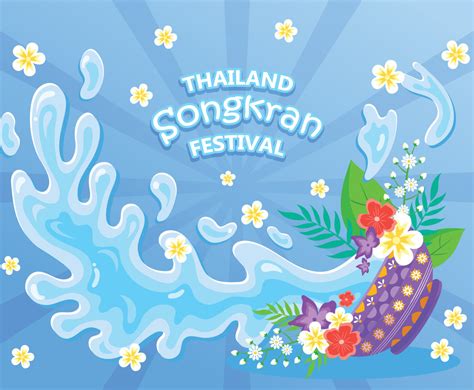 thailand songkran festival freevectors