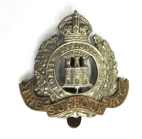 Cap Badge The Suffolk Regiment Ww1 Ww2