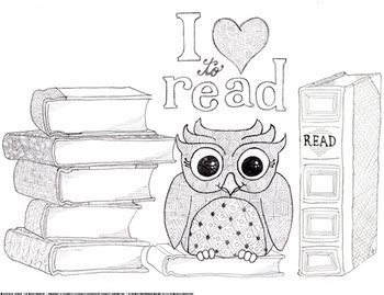 Holidays seasons fairies feelbetter patriotic more fun stuff. "I love to read" Owl and Books Coloring Page and Bookmarks ...