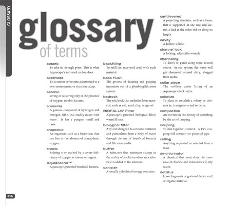 Glossary E