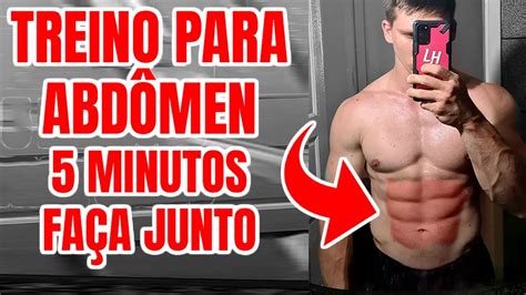 TREINO PARA ABDÔMEN 5min FAÇA JUNTO YouTube