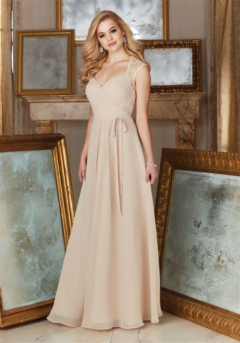 It's the perfect summer hairstyle (especially during this heat wave) and would look amazing on any bride or her bridesmaids, and the best part is that it's much simpler and easier than it looks to create. Beaded Lace and Chiffon Material Bridesmaid Dress | Style 145 | Morilee