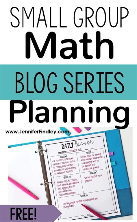 Planning For Small Group Math Instruction Small Group Math Series