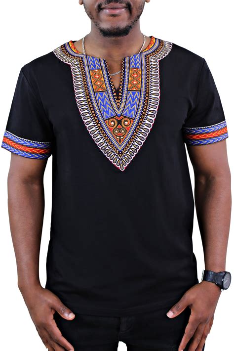 african dashiki shirt dashiki print men t shirt black etsy