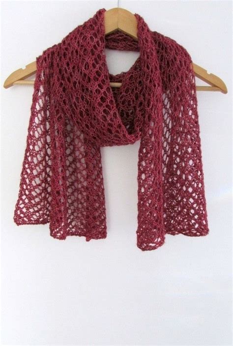 Simple Lace Knit Scarf Knitting Patterns Free Scarf Lace Knitting