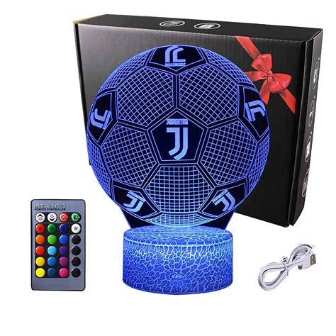 値引 1pc Touch Switch Led 7 Color 3d Football Desk Lamp Night Light Fcds