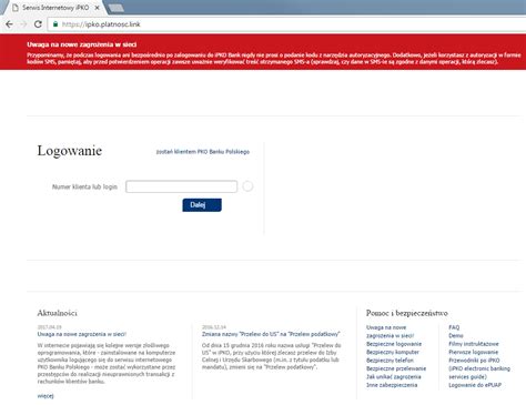 Przydatne dokumenty dla klientów indywidualnych. Uwaga na nowe zagrożenia w sieci! - PKO Bank Polski