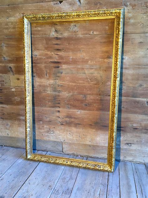 Very thin frames will have little in the way of buffer or border around the picture's edge where. Very Large Gilt-Wood Picture Frame, 19th Century For Sale ...