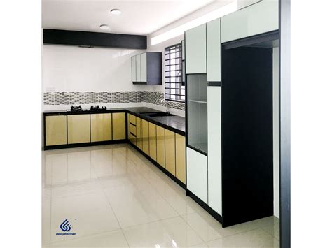 Ida plot no.60a, kochuveli, titanium p. 3G Aluminium Kitchen Cabinet | Aluminium kitchen, Aluminum kitchen cabinets, Building a kitchen