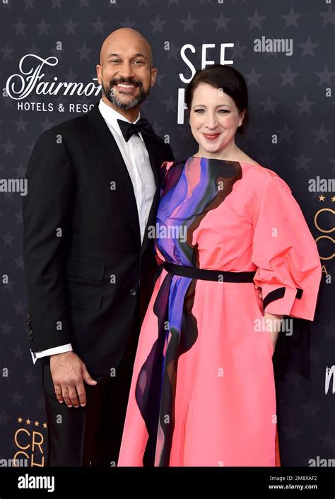 Keegan Michael Key Left And Elle Key Arrive At The 28th Annual Critics Choice Awards At The