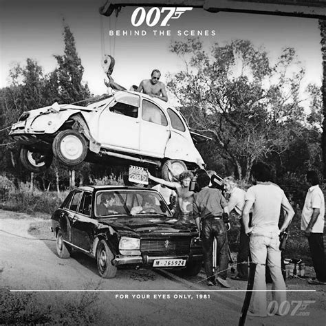 Behind The Scenes At For Your Eyes Only 007 James Bond James Bond Movies Bond Films Manx