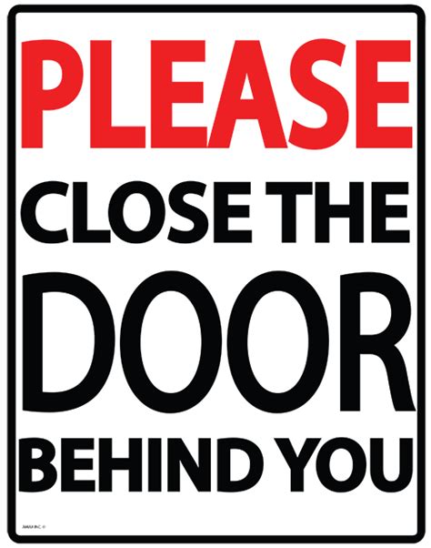 Funny Keep Door Closed Sign Printable Printable Templates