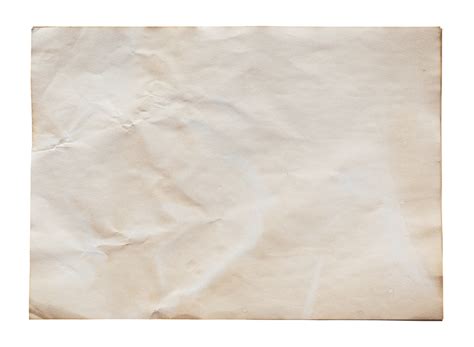 Old Brown Paper Isolated On Transparent Background Png Realistic