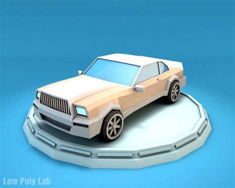 Cartoon Luxury Car 3d Model