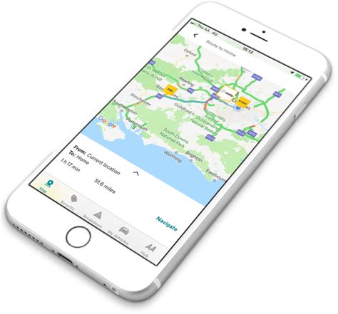 Route planning with interactive town and city maps. The AA app | AA