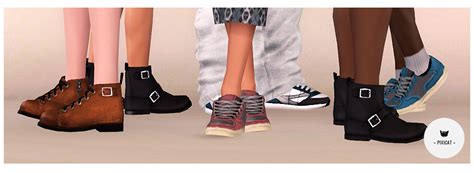 My Sims 3 Blog Pixicat Shoes For Male And Female Teens