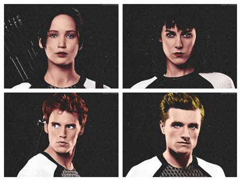 Katniss Johanna Finnick Peeta Hunger Games Hunger Games Catching