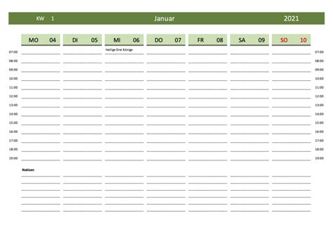 2021 yearly printable calendars in microsoft word, excel and pdf. Wochenkalender 2021 Schweiz | Schweiz-Kalender.ch