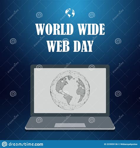 Vector Illustration World Wide Web Day Which Is Held Every August 1st