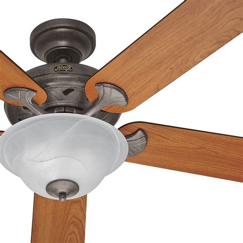 Hunter Fan 52 Inch Provencial Gold Finish Fan With Swirled Marble Glass