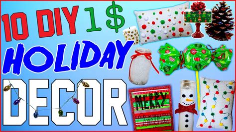 Bedroom ideas, decor, decorating inspiration and tutorials on pinterest. 10 DIY $1 Holiday Room Decor Ideas! | Dollar Store ...