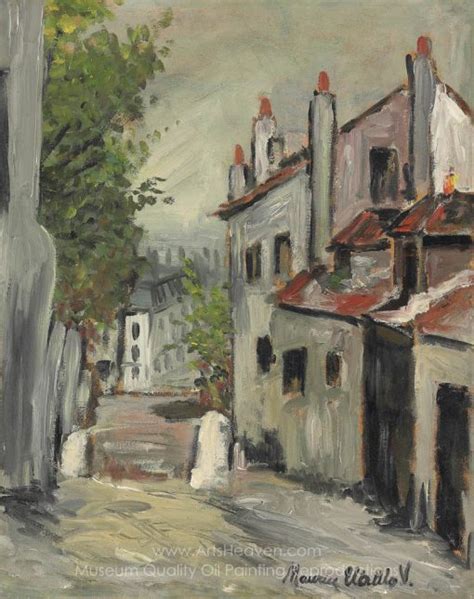 Maurice Utrillo Maison De Mimi Pinson Montmartre Painting