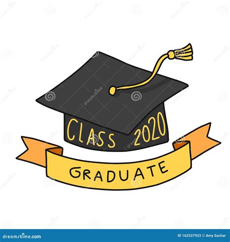 Class Of 2020 Congratulation To Graduates Graduation Logo Cartoon
