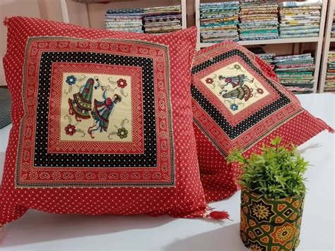 multicolor hand block printed cotton cushion cover size 16 x 16 inches at rs 122 piece in jaipur