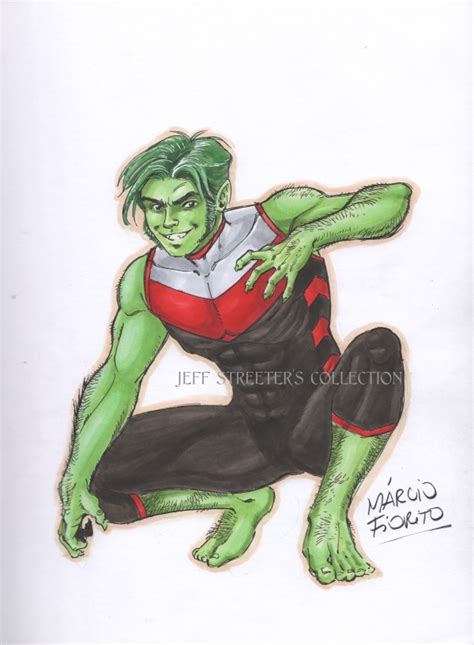 Beast Boy By Marcio Fiorito In Jeffrey Streeters Sketchbook