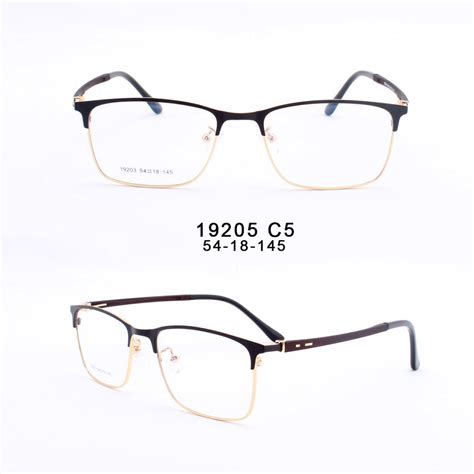 Half Rimless Eyeglasses Frame Optical Prescription China Glasses For Unisex And Cheap Glasses