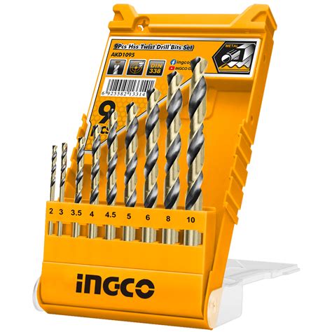 HSS Twist Drill Bits Set 9 Piece Ingco Tools South Africa