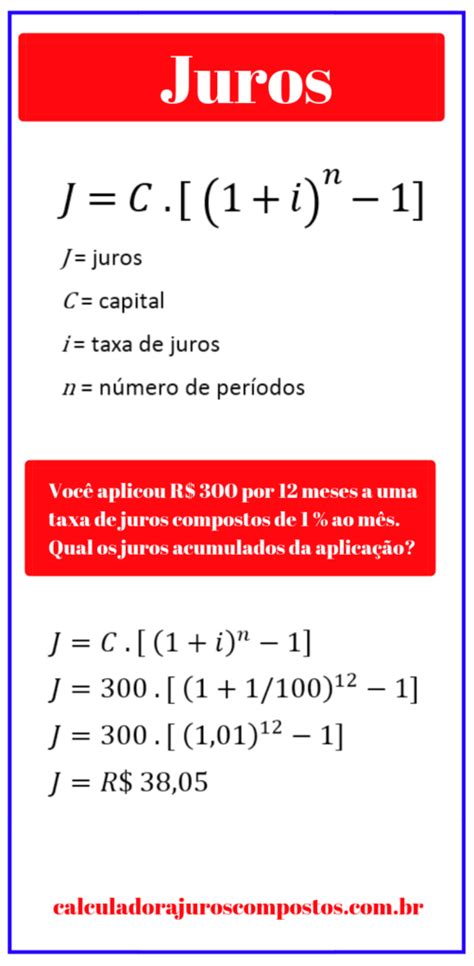 Fórmula Para Calcular Os Juros Acumulados Matemática Financeira