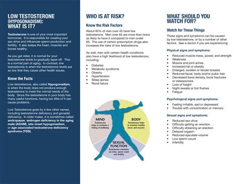 Testosterone pharmakokinetics after applikation of an investigational transdermal system in hypogonadal men. Recognizing Low Testosterone - Canadian Men's Health ...